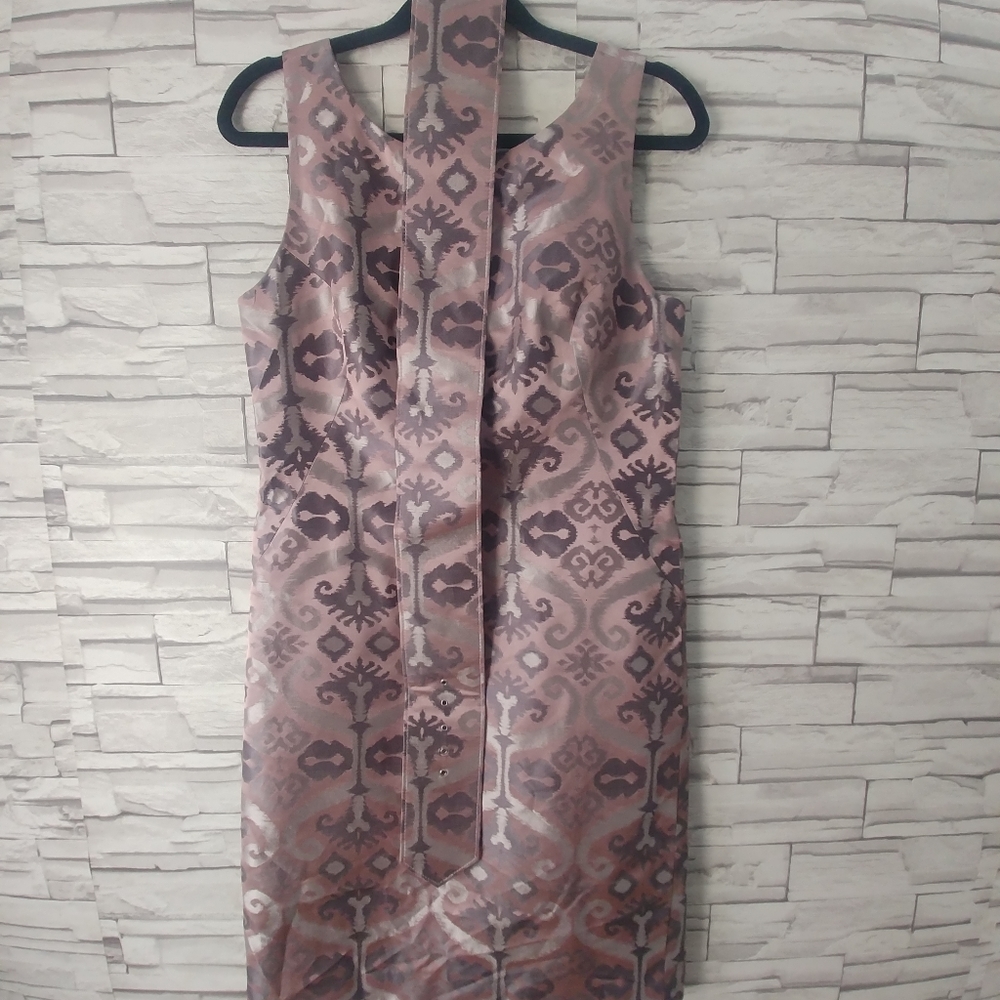 JS Collections Sleeveless Belted Dress Size US 10